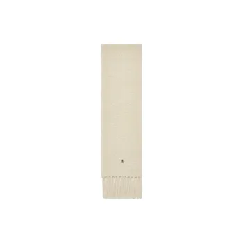 Moncler Alpaca Knit Scarves Women's White