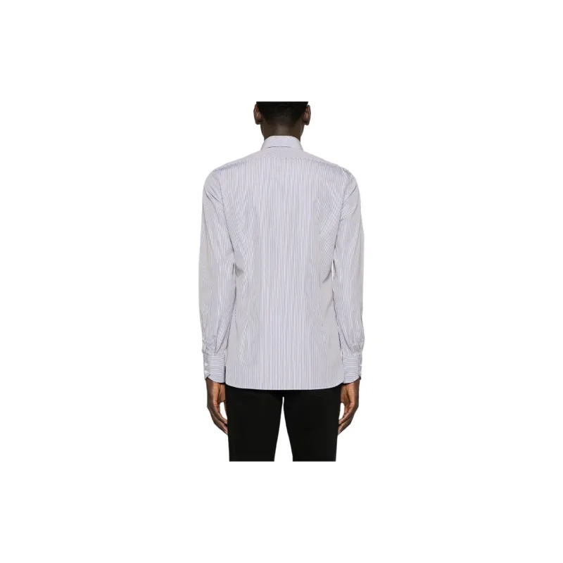 TOM FORD Striped Poplin Shirt-2