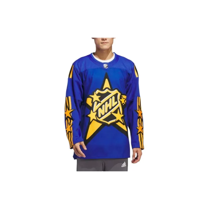 Adidas Free Shipping With AdiClub 2024 Nhl All Star Adidas X Drew House Blue Jersey-1