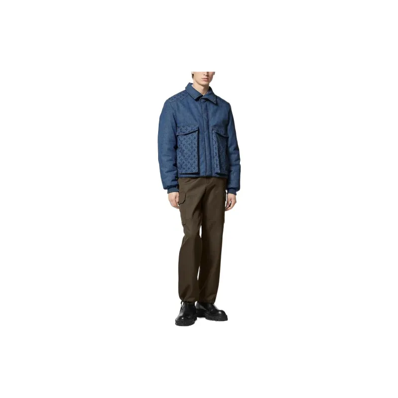 LOUIS VUITTON Monogram Padded Denim Jacket-3