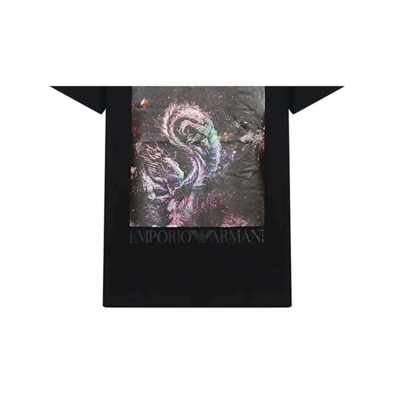 EMPORIO ARMANI T Shirts Men Black-5