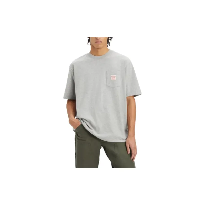 Levis T Shirts Men Gray-2