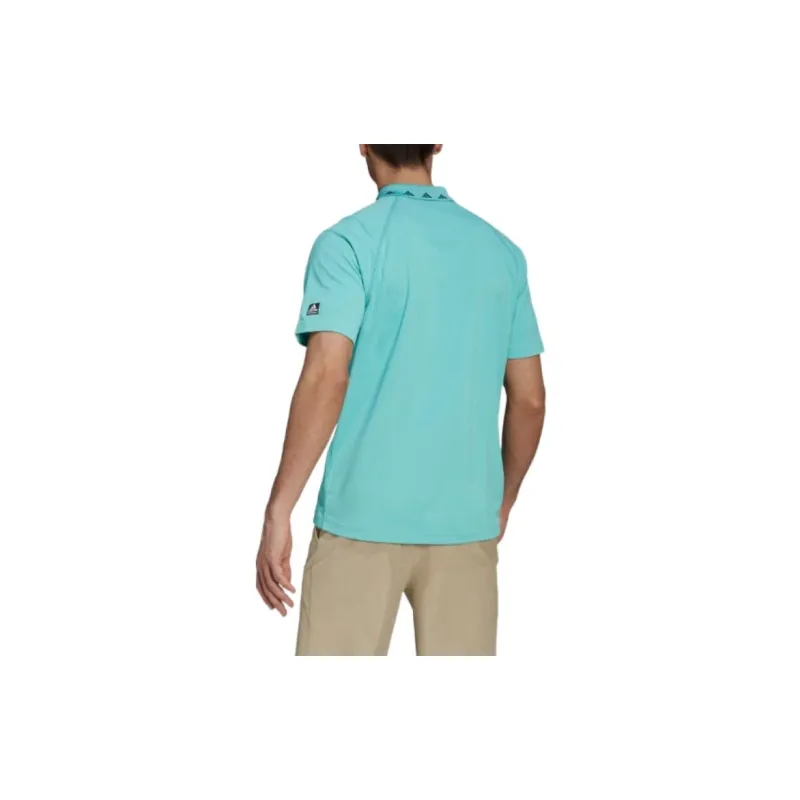 Adidas Polo Shirts Men Mint Green-2