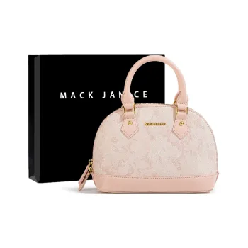MACKJANICE Polyurethane Synthetic Leather Crossbody One Shoulder Handbag Women's Embroidery Powder