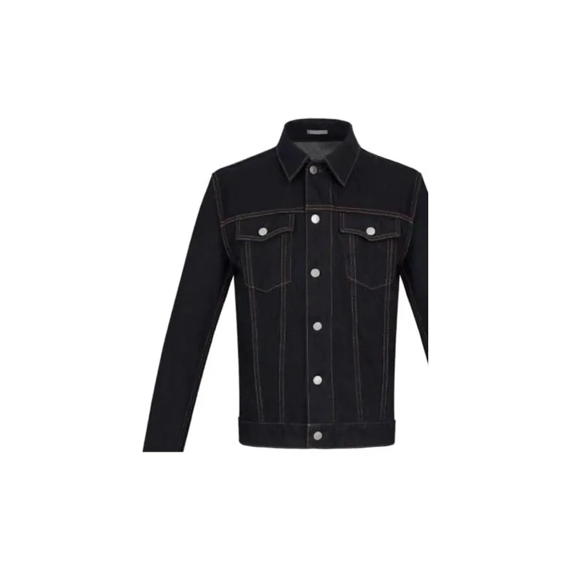 DIOR FW22 Denim Jacket Men's Black-4