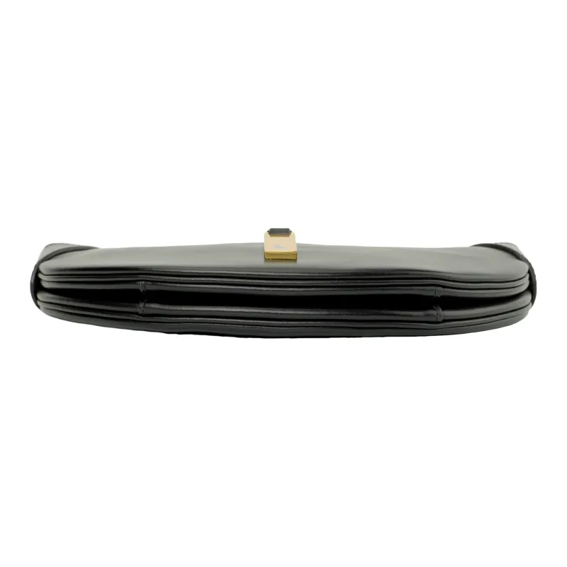 Polo Ralph Lauren Calfskin Handbag Shoulder Bag Women's Black-6