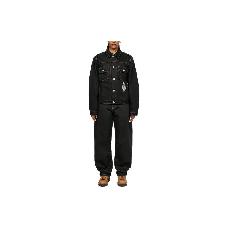 Stussy X Levi's Crispy Rinse 568 Jean-2