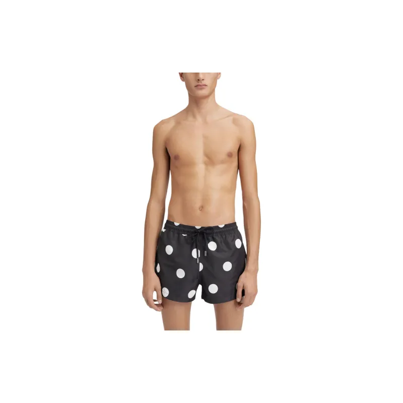 Jacquemus SS24 Log Dots Swim Shorts Casual Shorts Men's BLACK/Black-1