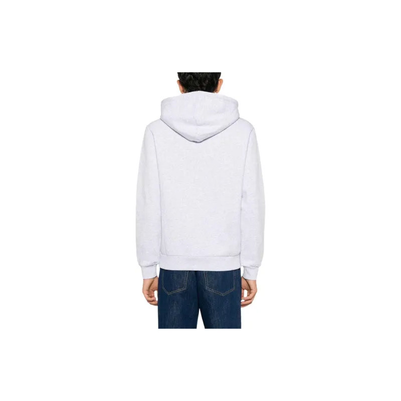 A.P.C Logo Embroidered Drawstring Hoodie-2