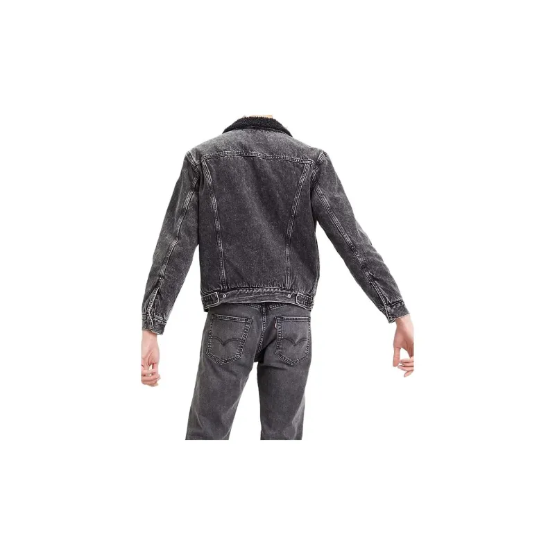 Levis Denim Jackets Men Black-2