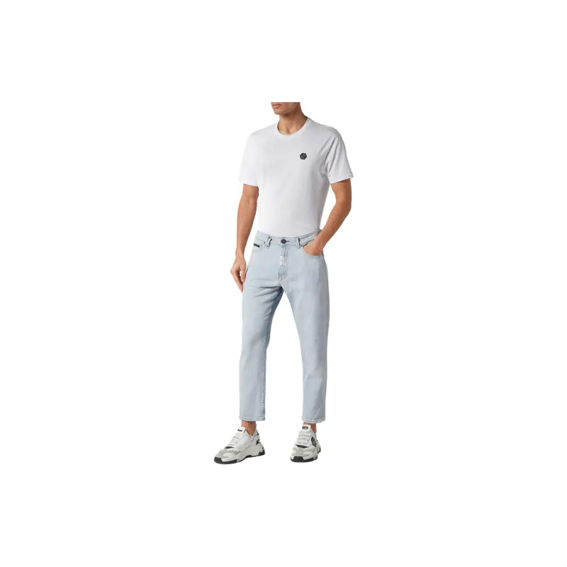 PHILIPP PLEIN Mid rise Cropped Jeans-1