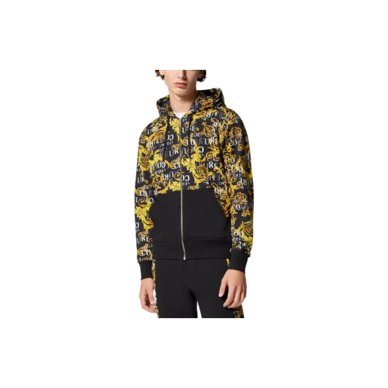 VERSACE JEANS COUTURE Baroque print Zip up Hoodie-2