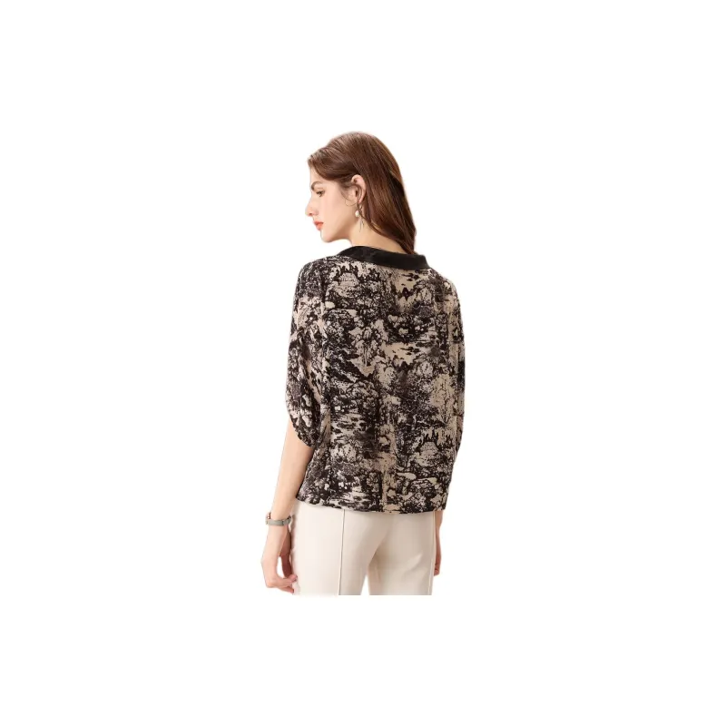 FENHONGMALI Shirts Women's Gray-1