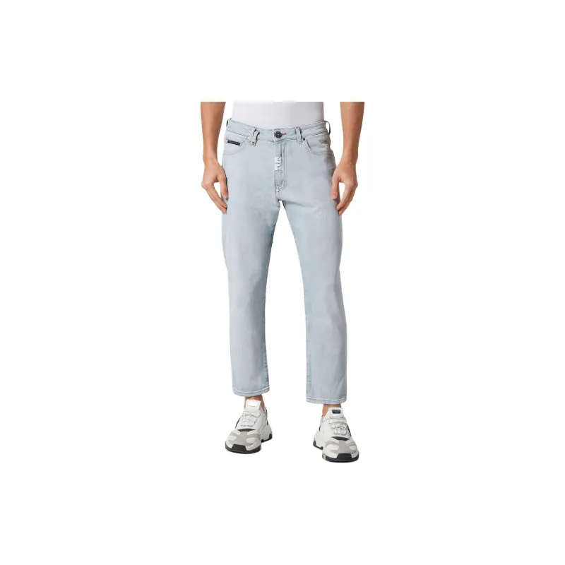 PHILIPP PLEIN Mid rise Cropped Jeans-2