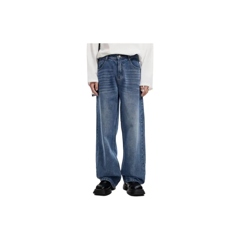 Voguo Relay Elastic Waistband Jeans Men's-12