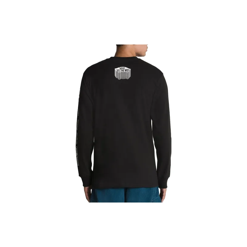Vans Transfixed Long Sleeve T-Shirts Unisex Black-4