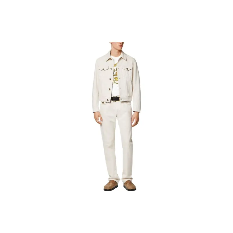 VERSACE SEASHELL BAROQUE T-Shirts Men White-3