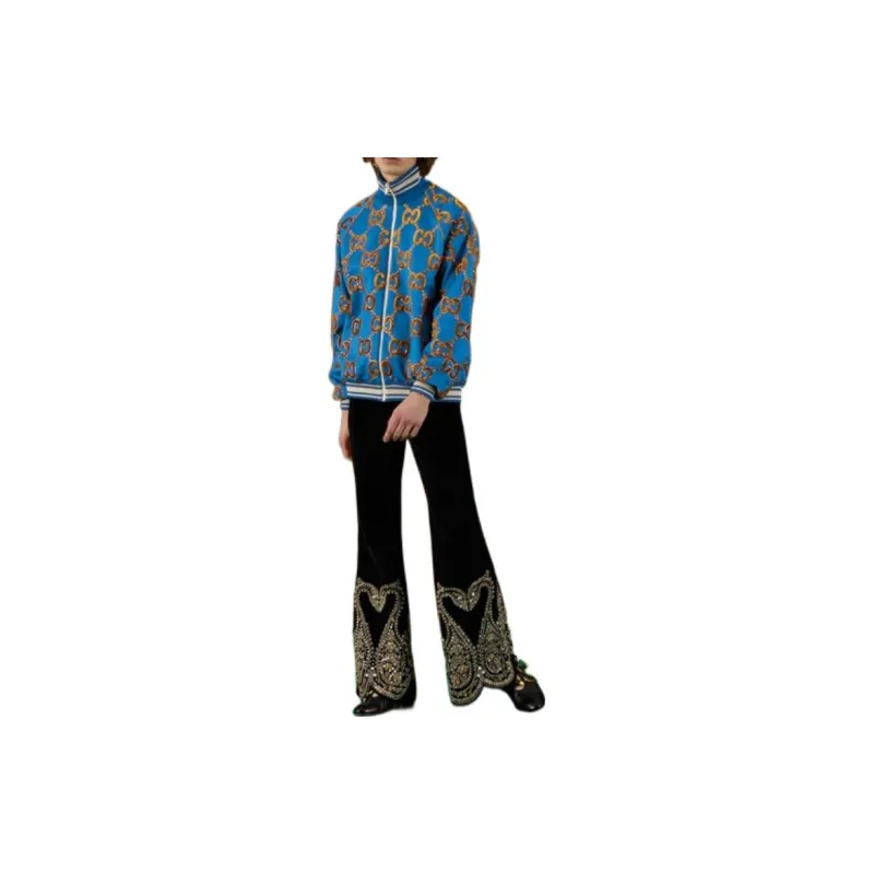 GUCCI Jackets Men Blue-2