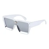 Electroplated Silver Frame with Mirrored Lens