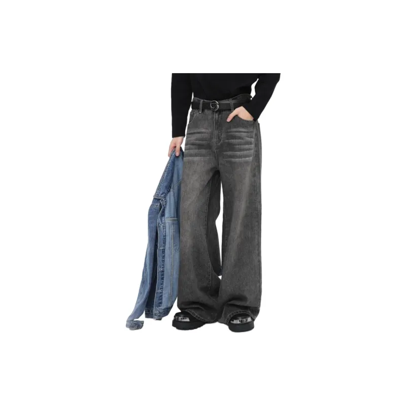 Voguo Relay Jeans Unisex Black Gray-3