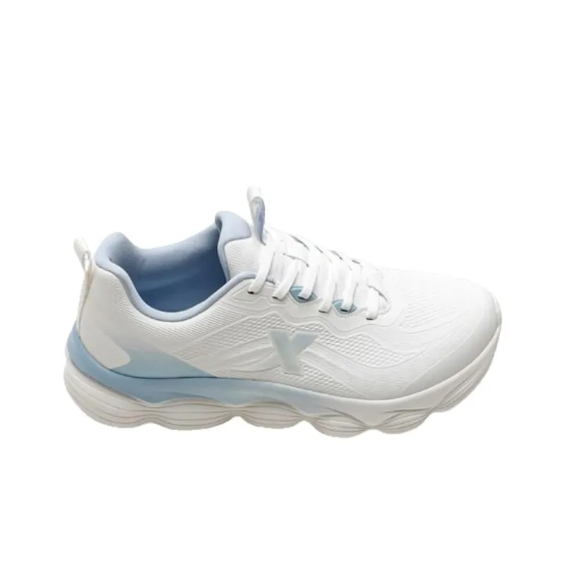 XTEP Slip-Resistant Cushioning Water-Resistant Low-Top Casual Running Shoes Men's White Blue-1