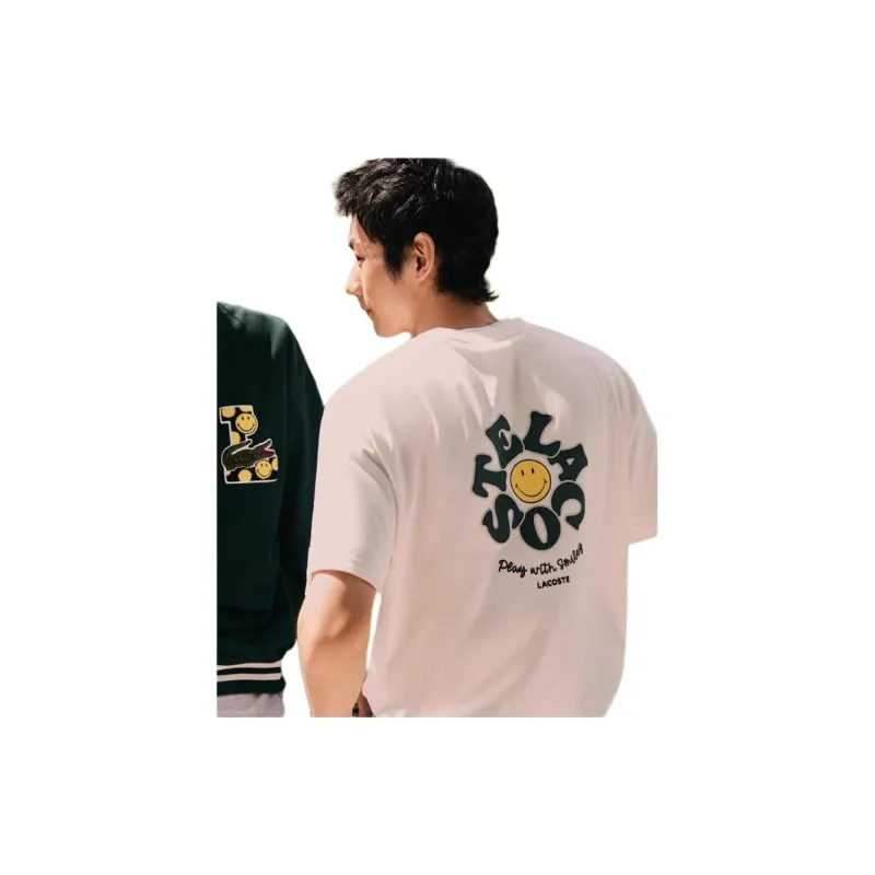 LACOSTE Regular T Shirt Unisex Ecru-1