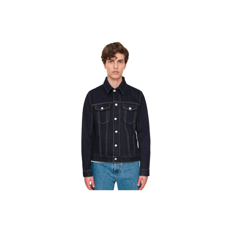DIOR FW22 Denim Jacket Men's Black-5