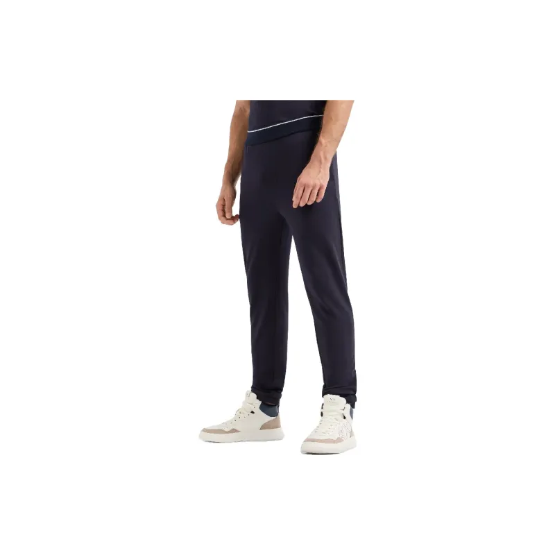 ARMANI EXCHANGEAE SS24 Knitted Sweatpants Men's Marine Blue-1