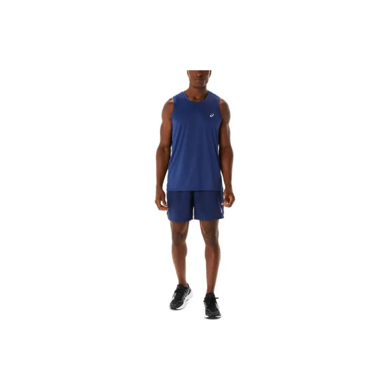 Asics Ready-Set Lyte Singlet T-Shirt Men's Dark Blue-1