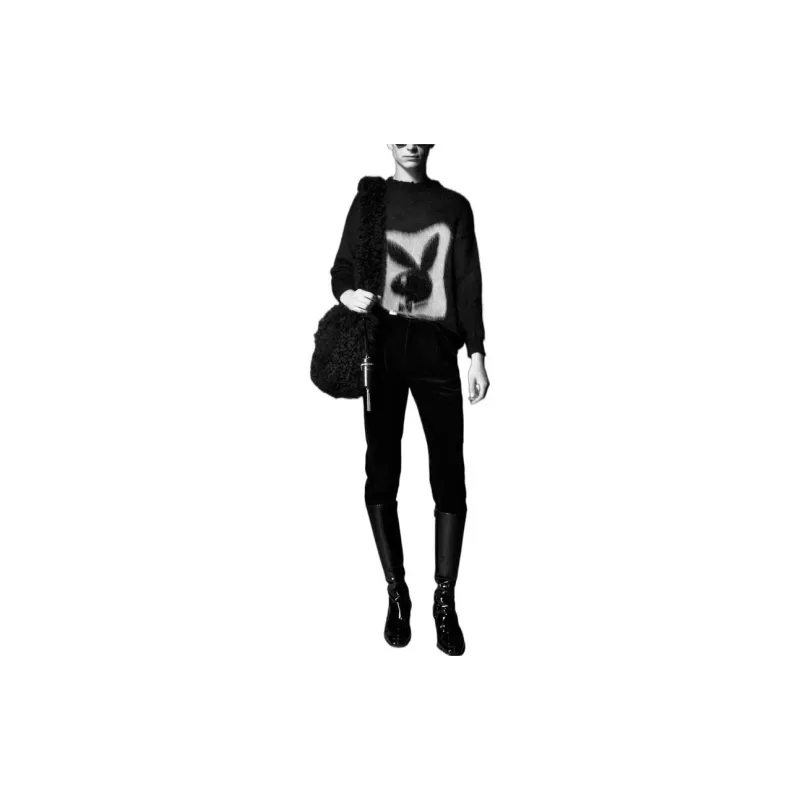 SAINT LAURENT Playboy Sweater In Mohair-2