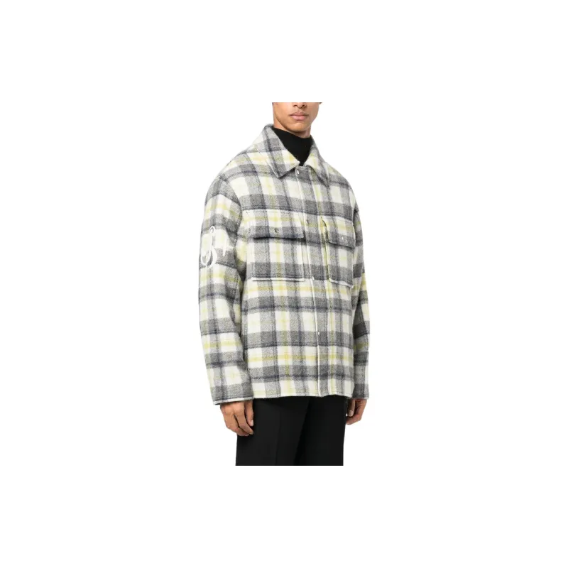 JIL SANDER Jackets Men Yellow Gray-3