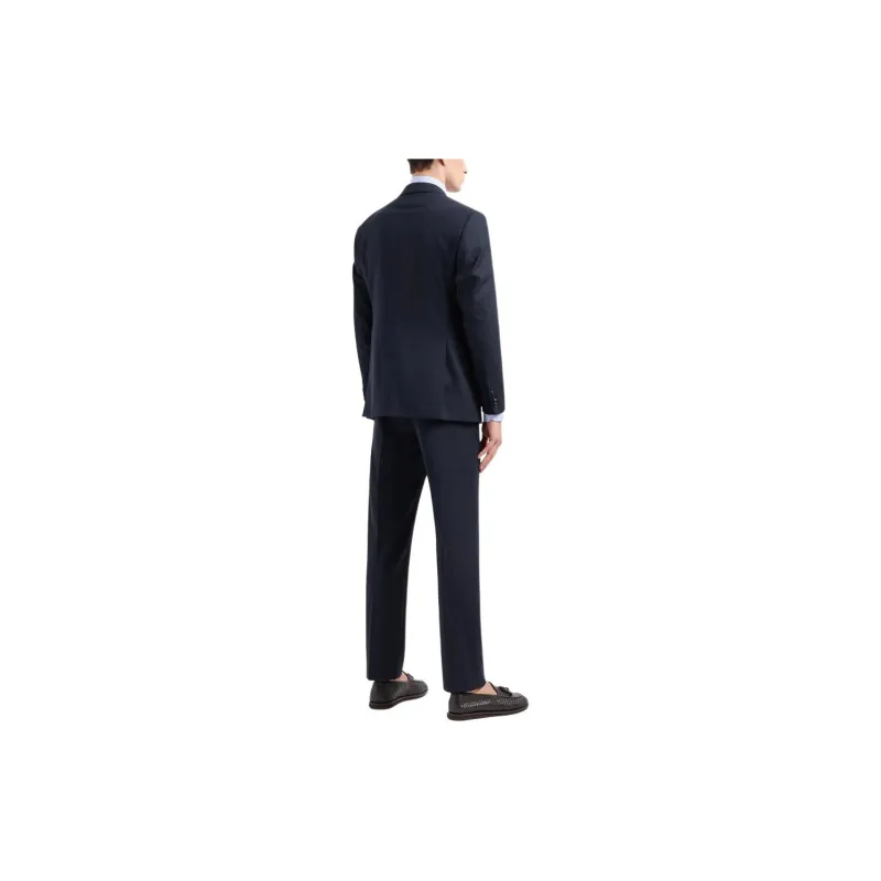 GIORGIO ARMANI Single breasted Water repellent Wool Suit From The Soft Line-2