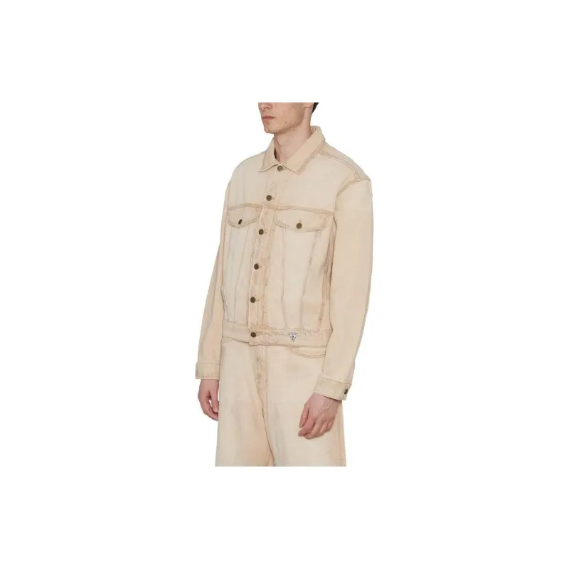 GUESS Jackets Men Ecru-3