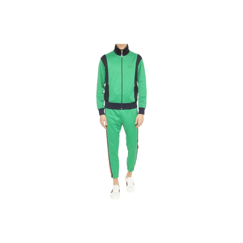 GUCCI Knitted Sweatpants Men Green-1