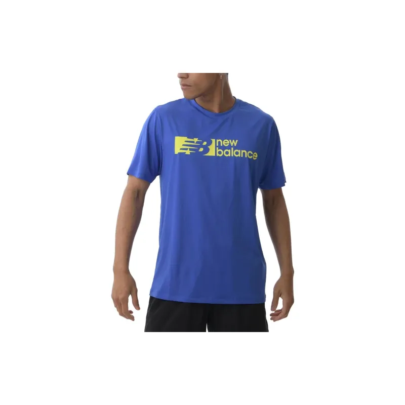New Balance T Shirts Men Blue-2