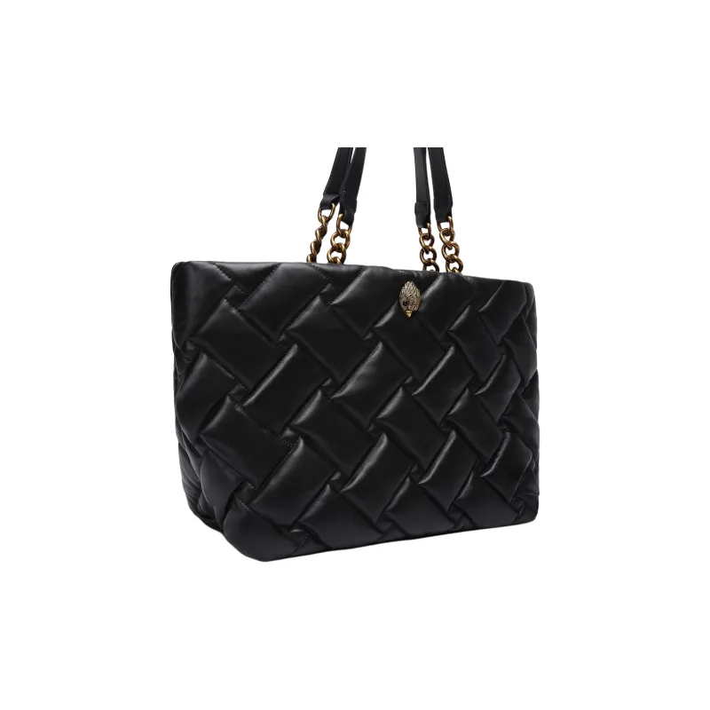 Kurt Geiger London Lambskin Tote Bag Shopping Bag Shoulder Bag Handbag Women's Black-1