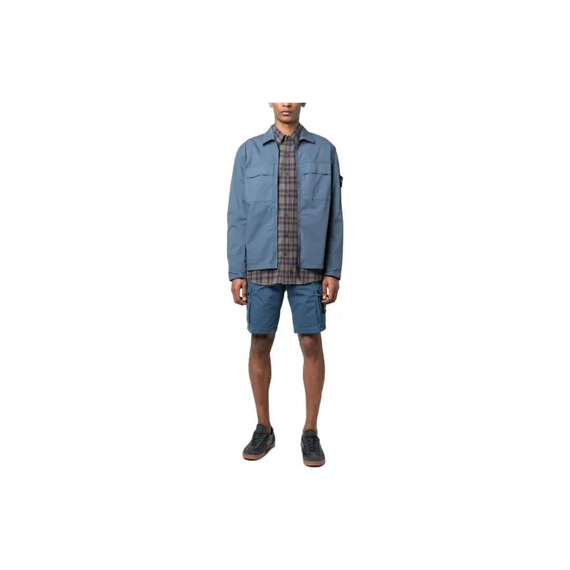STONE ISLAND SS23 Jackets Coats Men's Haze Blue-1