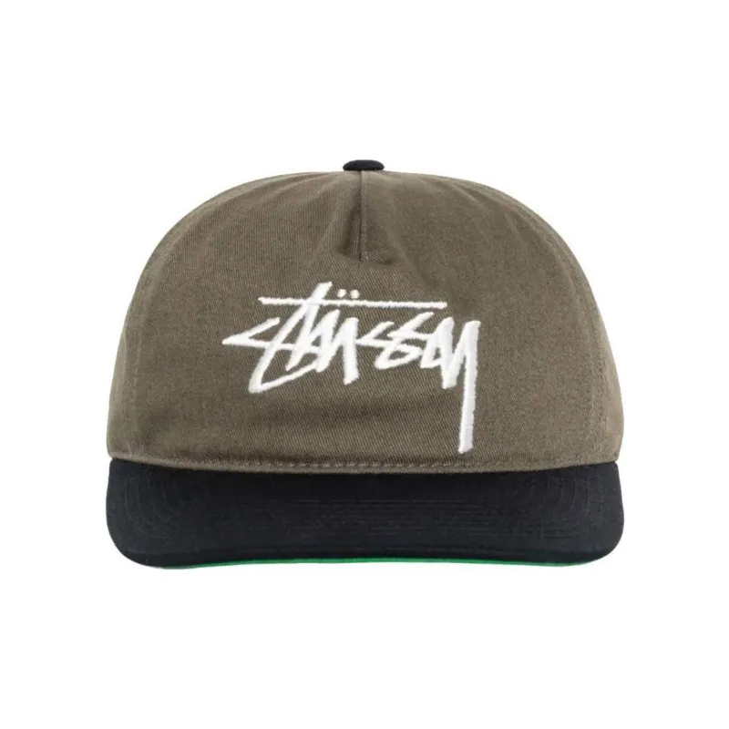 Stussy Mid Depth Big Stock Snapback Cap-1