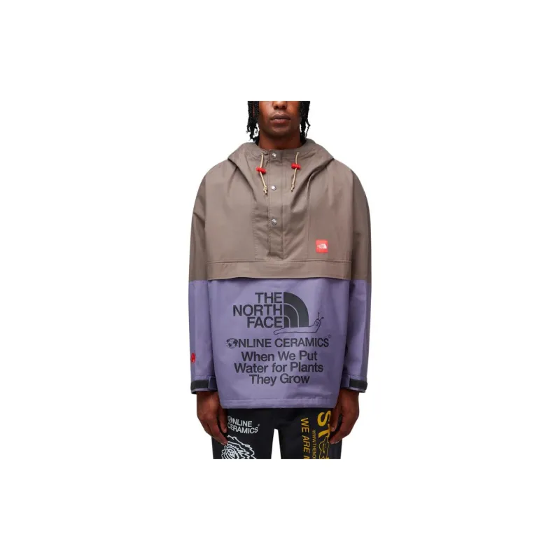 THE NORTH FACE SS23 Water Resistant Windbreaker Jacket Unisex Brown-1