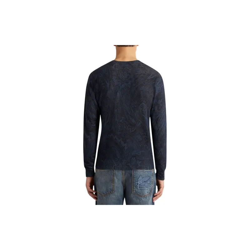 ETRO Paisley jacquard Fine knit Jumper-3