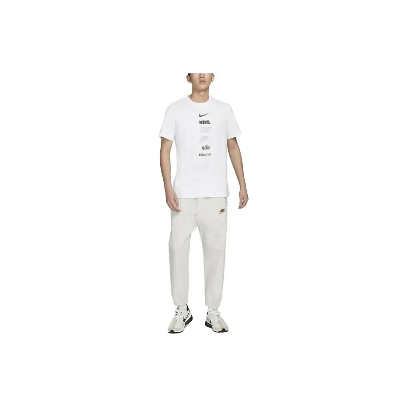 Nike T Shirts Men White-2