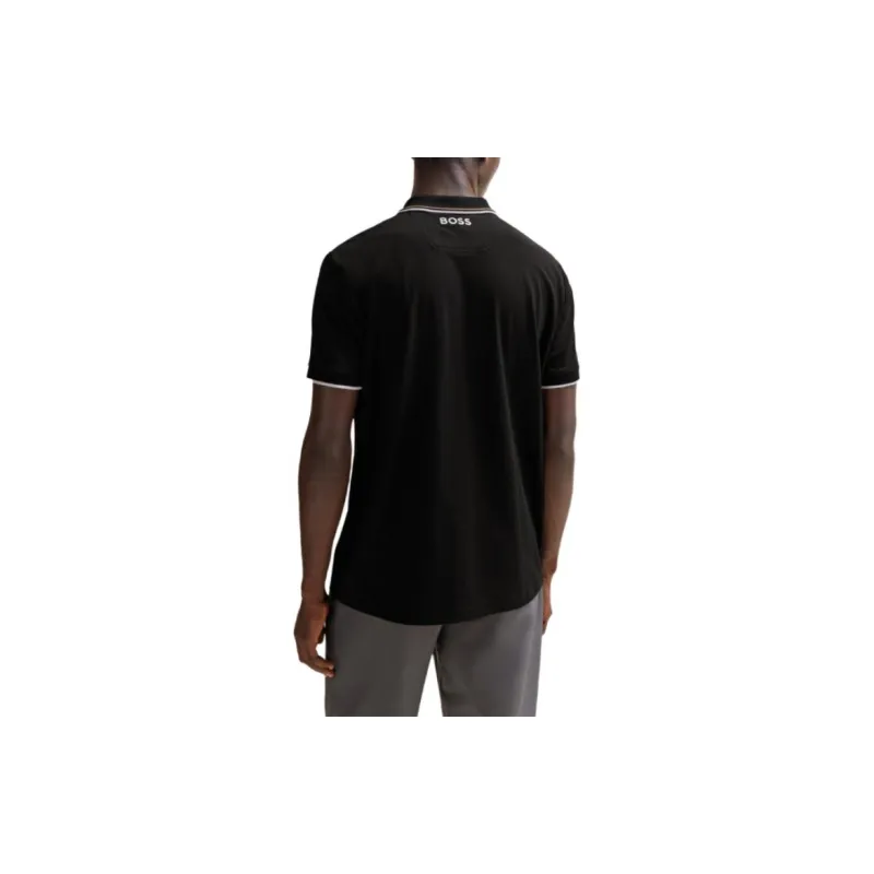 HUGO BOSS Logo Embroidered Short Sleeved Polo Shirt-3