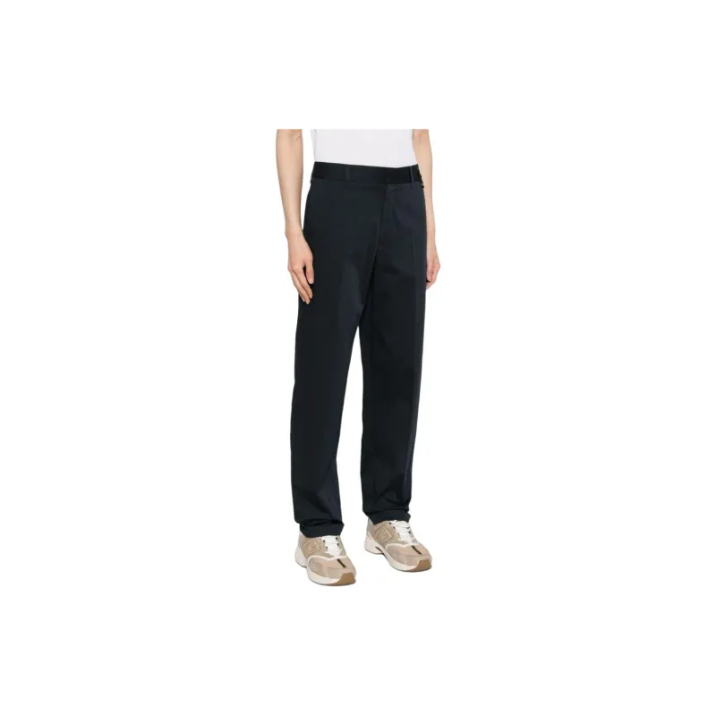 FENDI Logo-appliqué Straight-leg Trousers-3