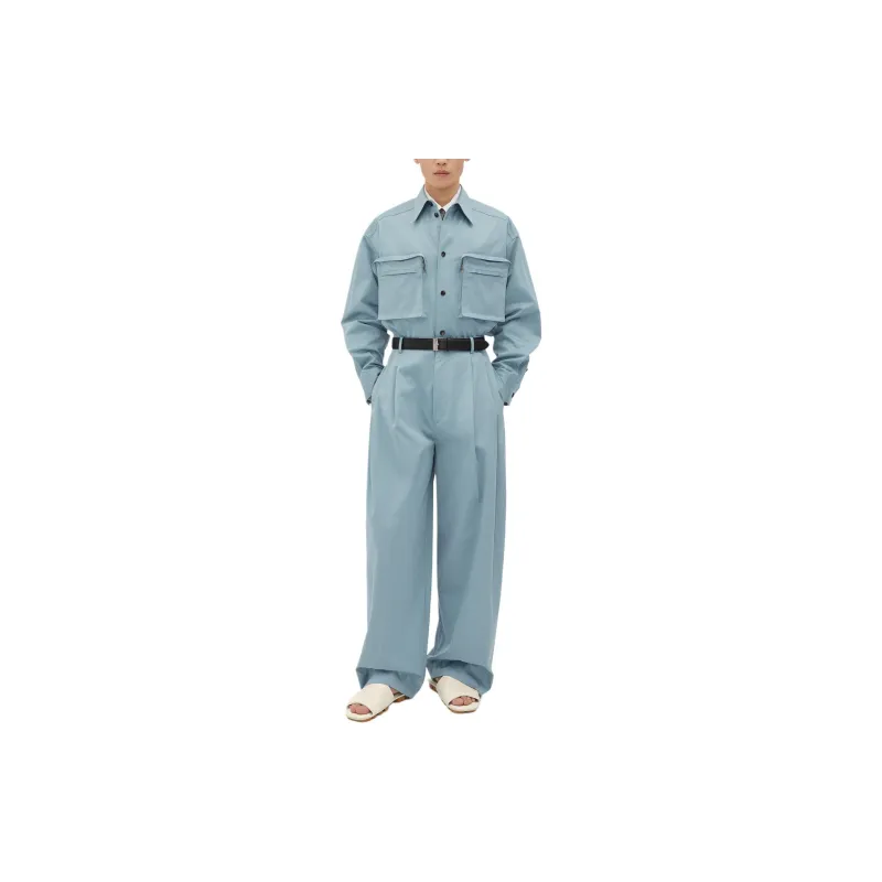 Bottega Veneta Shirt Men's Steel Blue-3