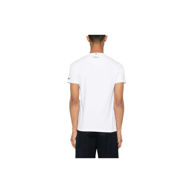 MC2 Saint Barth X The Simpsons Blanche Cotton T shirt-2