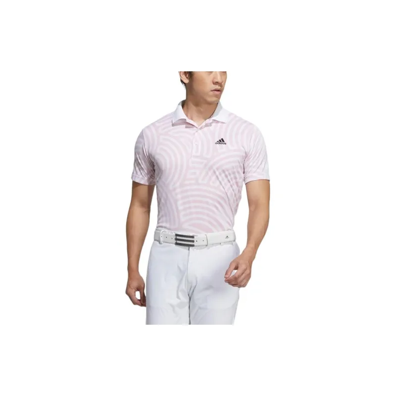 Adidas Polo Shirts Men Pink-2