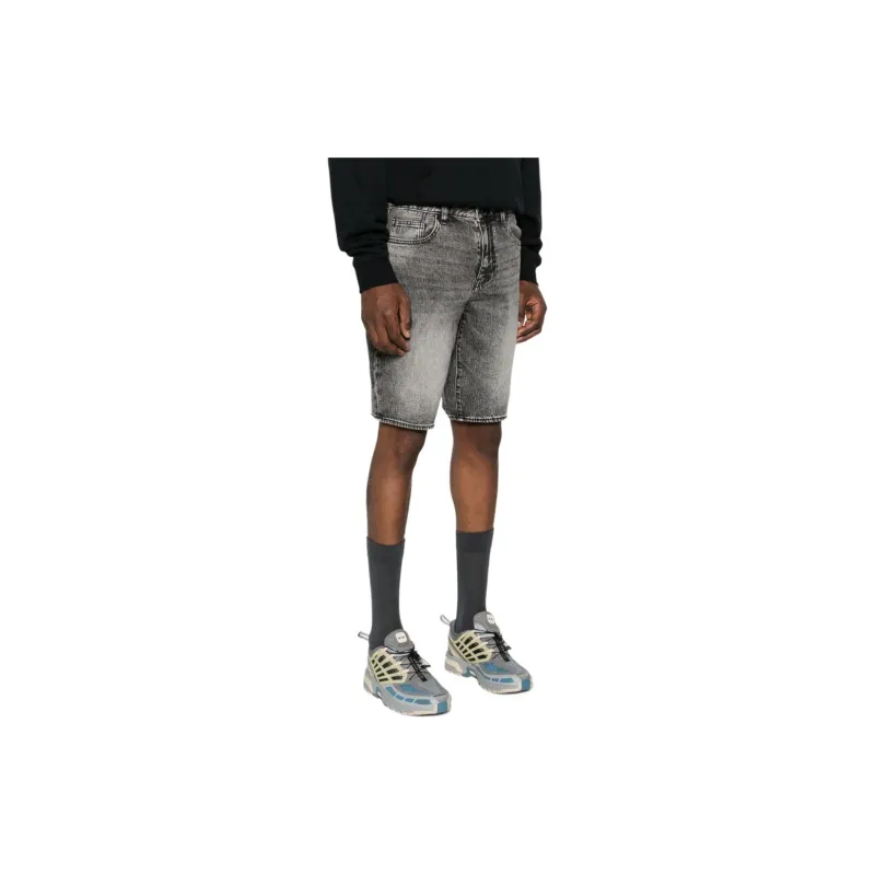 ARMANI EXCHANGE Bleach effect Denim Shorts-4
