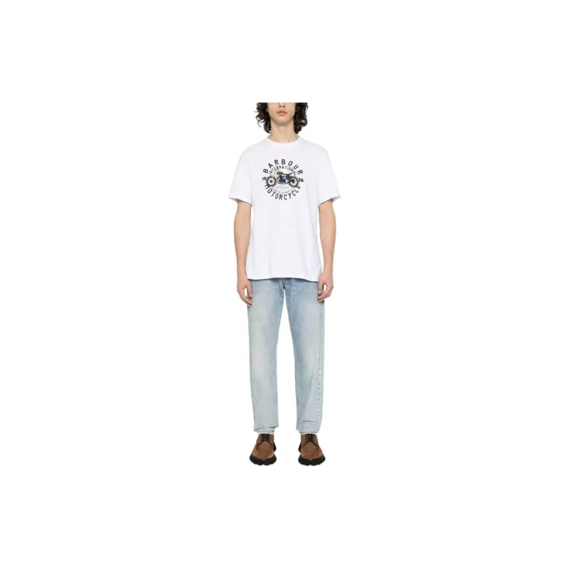 BARBOUR Logo-print Cotton T-shirt-1