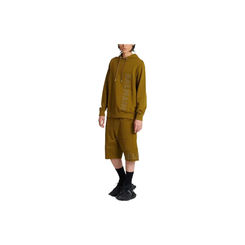 BALMAIN Reflective Logo Hoodie-1