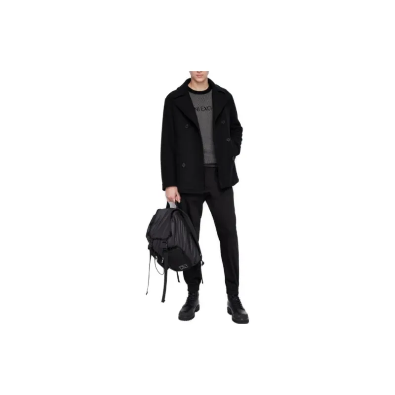 ARMANI EXCHANGE Coats Men Black-3